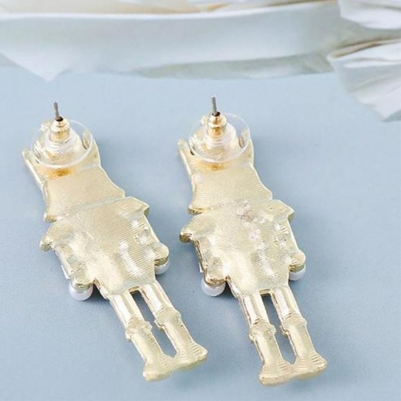 Nutcracker Earrings Womens Ladies Pink Fashion Xmas Holiday Christmas Jewelry - Picture 10 of 13